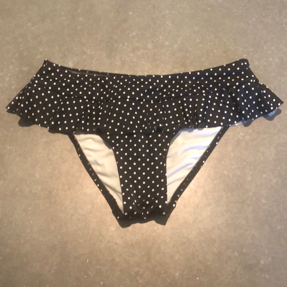 Freya Black & White Polka Dot Bikini Bottoms